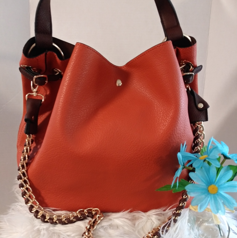 Rust Color 2 in 1 Handbag set - Picture 2 of 8